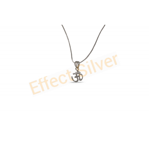 Silver pendant - Om